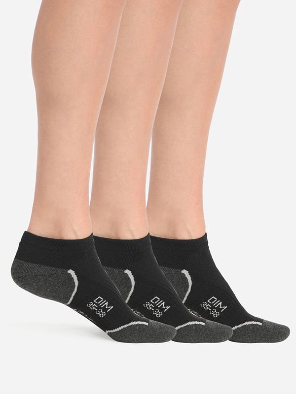 DIM DIM Sport In Shoe 3-pack Čarape crna