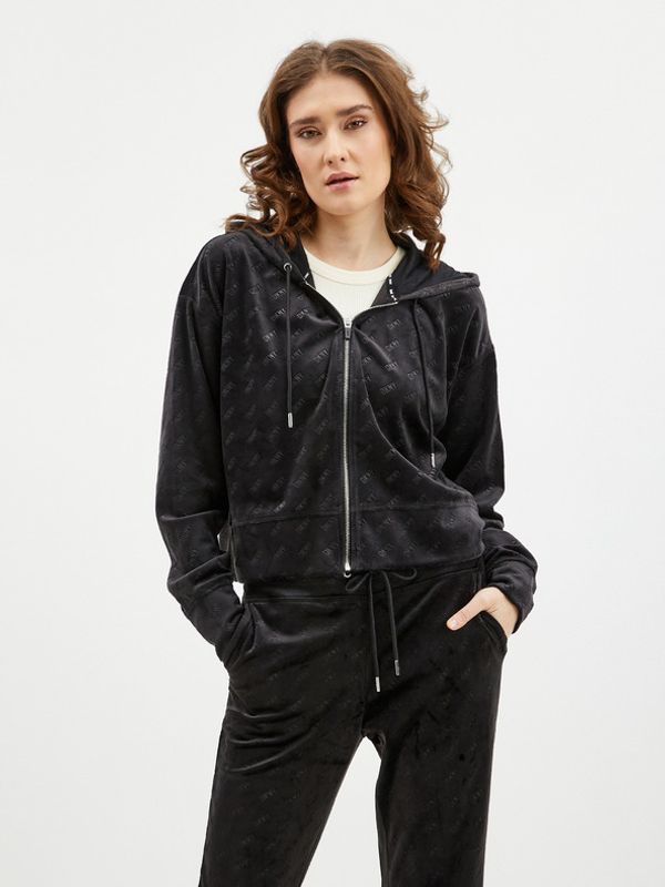 DKNY DKNY Majica dugih rukava crna