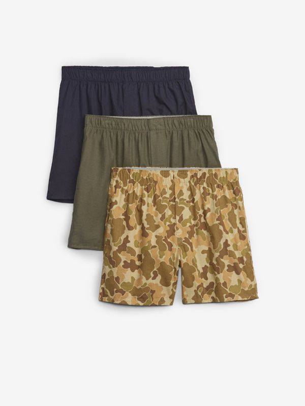 GAP GAP 3-pack Bokserice zelena