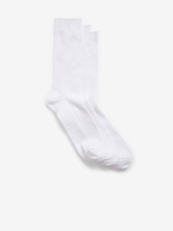 GAP GAP 3-pack Čarape bijela