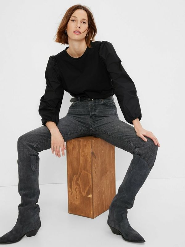GAP GAP Bluza crna