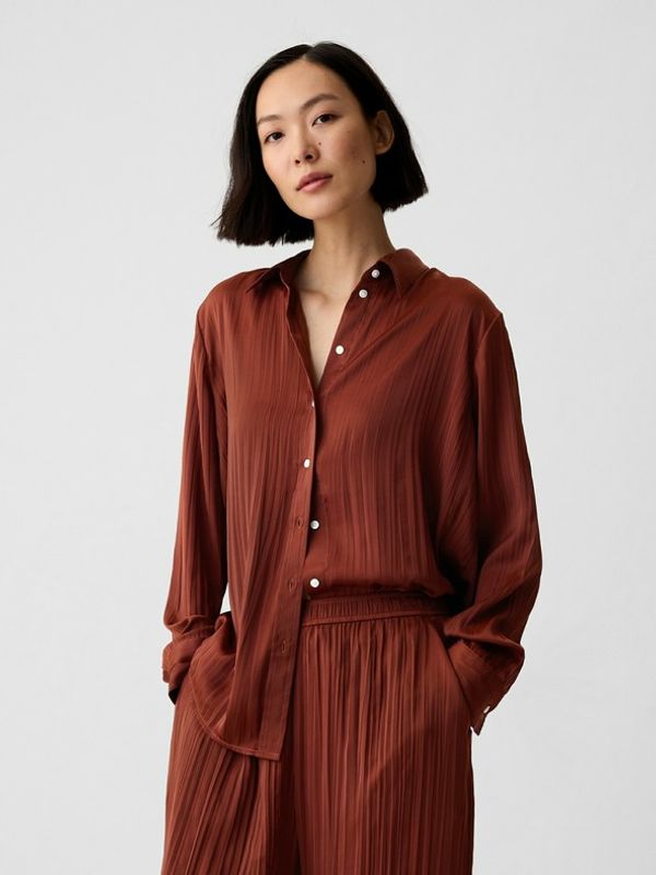GAP GAP Boyfriend Košulja smeđa