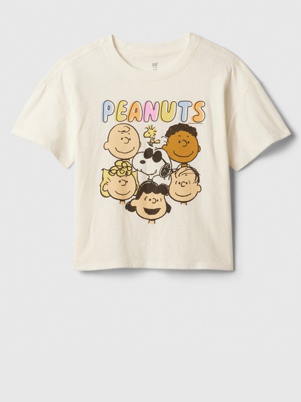 GAP GAP GAP & Peanuts Snoopy Majica dječja bijela