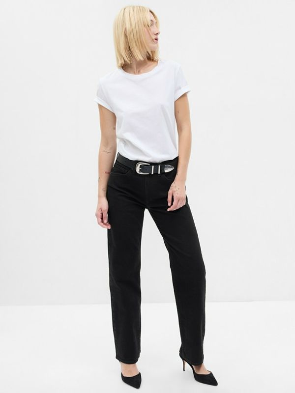 GAP GAP High Rise '90s Traperice crna