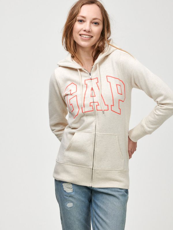 GAP GAP Logo Majica dugih rukava bijela
