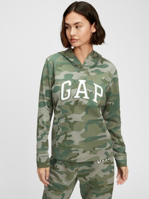 GAP GAP Logo Majica dugih rukava zelena