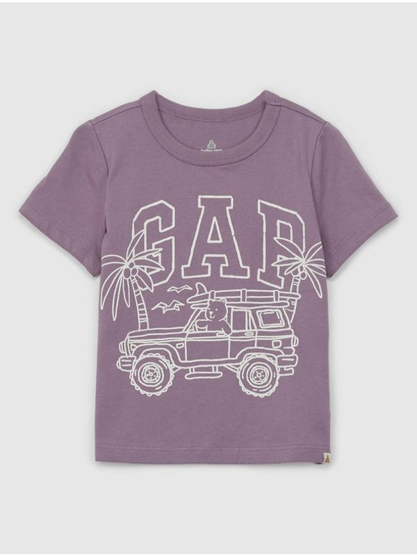 GAP GAP Majica dječja ljubičasta