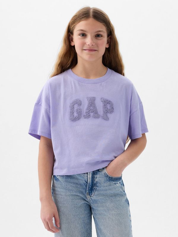 GAP GAP Majica dječja ljubičasta