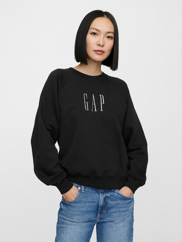 GAP GAP Majica dugih rukava crna