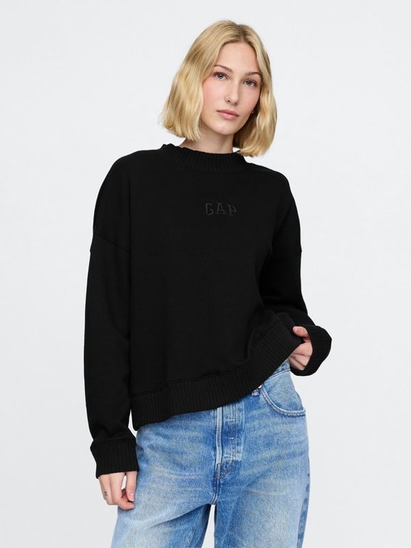 GAP GAP Majica dugih rukava crna
