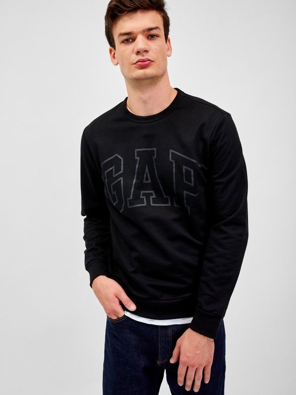 GAP GAP Majica dugih rukava crna