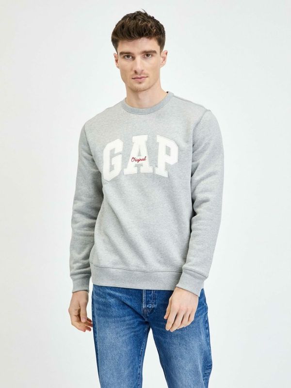GAP GAP Majica dugih rukava siva