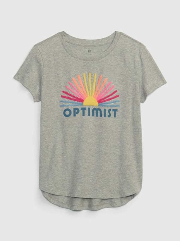GAP GAP Optimist Majica dječja siva