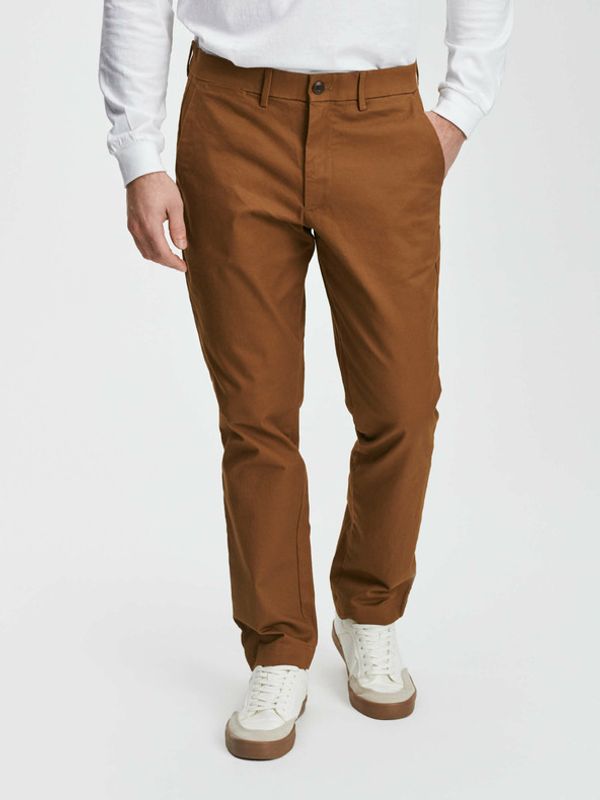 GAP GAP Slim Fit GapFlex Hlače smeđa