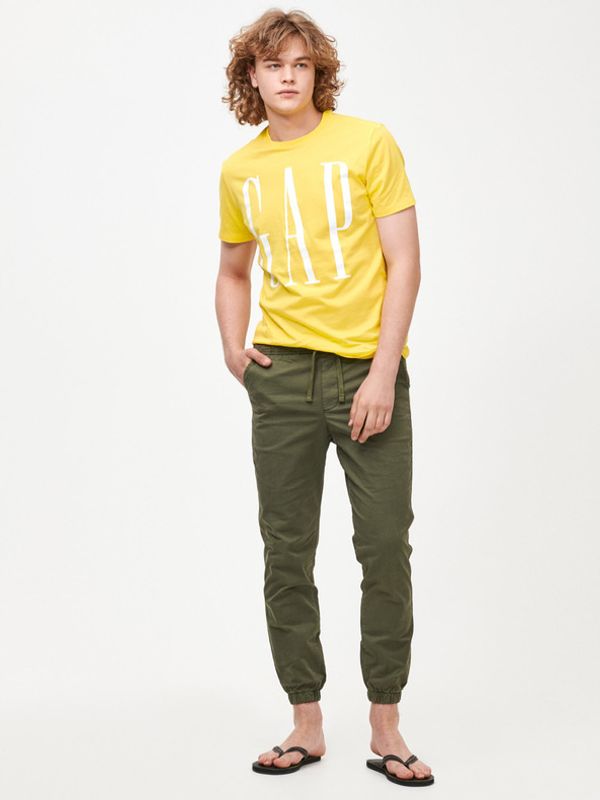GAP GAP Slim Hlače zelena