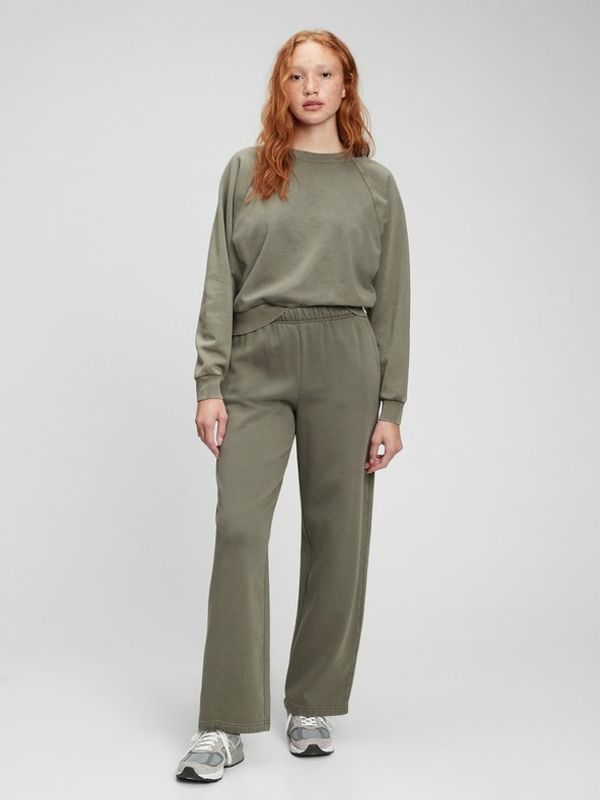 GAP GAP Vintage High Rise Hlače zelena