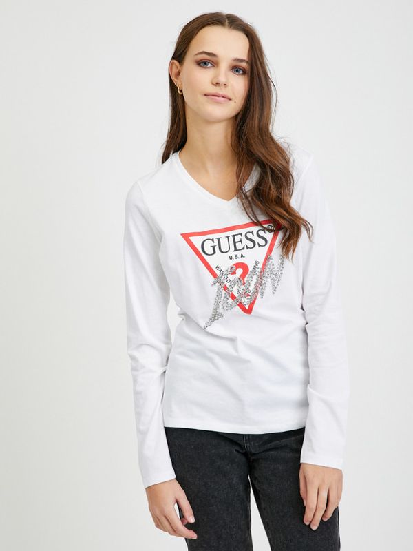 Guess Guess Icon Majica bijela