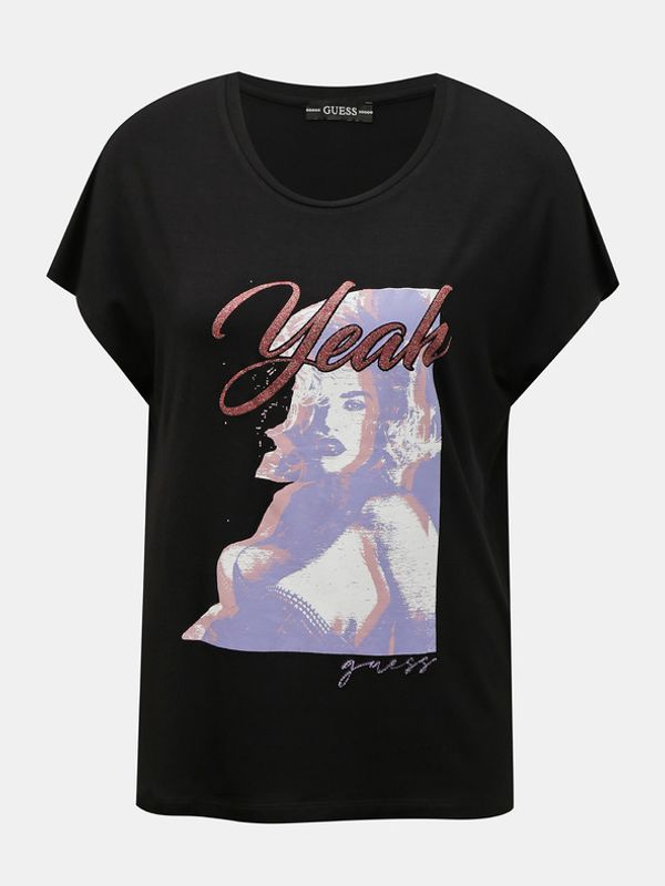 Guess Guess Leona Tee Majica crna