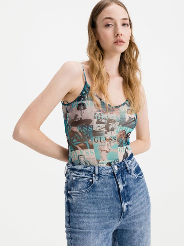 Guess Guess Magazine Bodi zelena