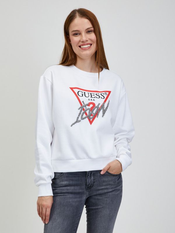 Guess Guess Majica dugih rukava bijela