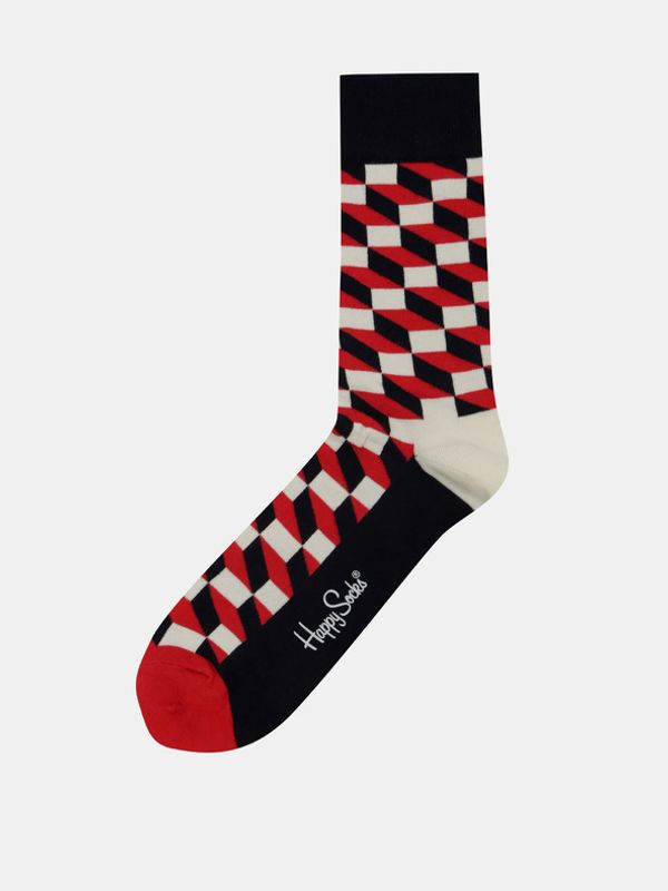 Happy Socks Happy Socks Filled Optic Čarape crvena