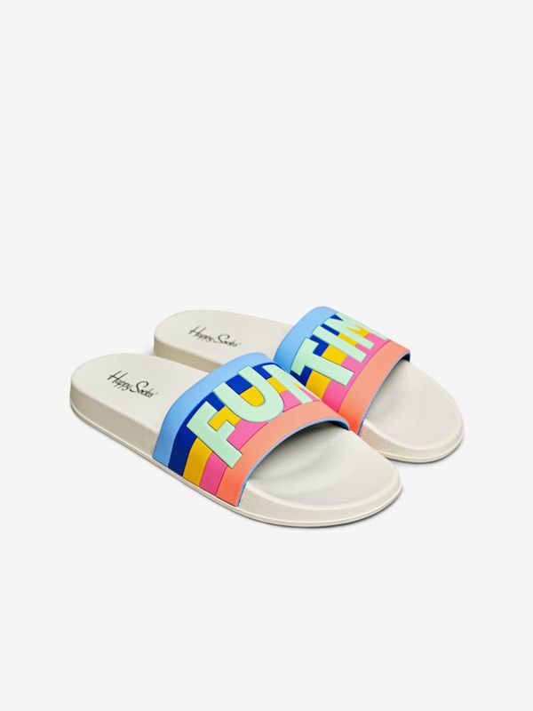 Happy Socks Happy Socks Pool Slider Fun Time Papuče bijela