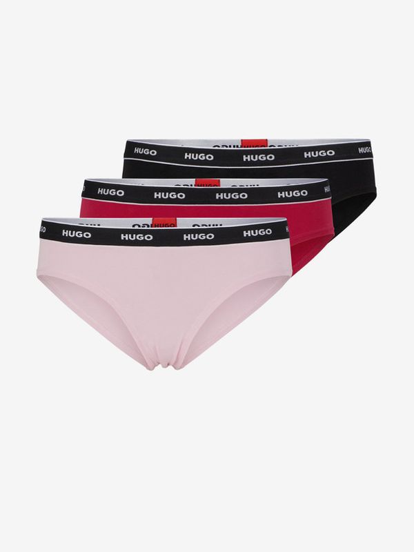 HUGO HUGO 3-pack Gaćice ružičasta