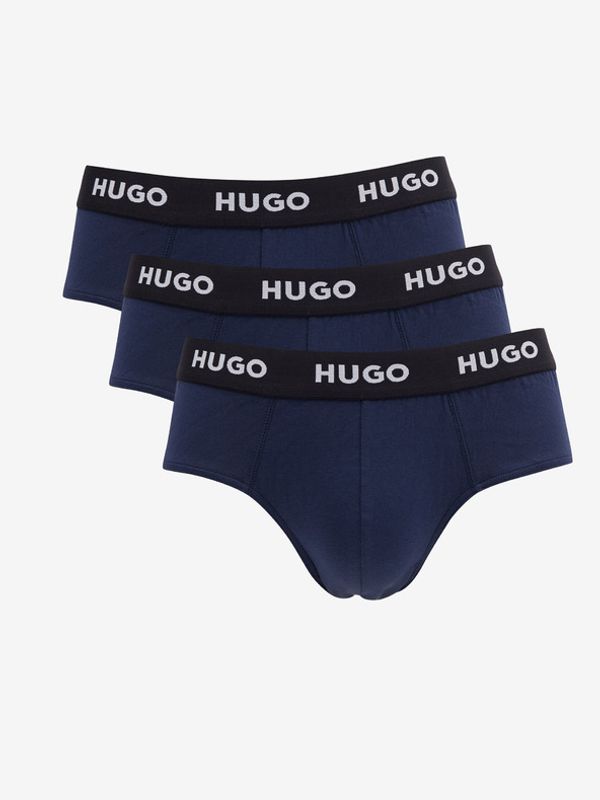 HUGO HUGO Muške gaćice 3 kom plava