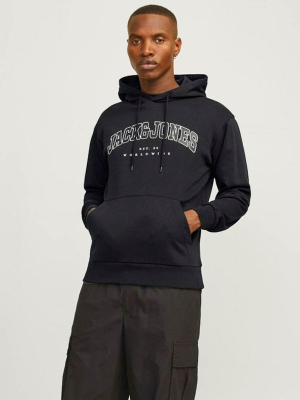 Jack & Jones Jack & Jones Caleb Majica dugih rukava crna