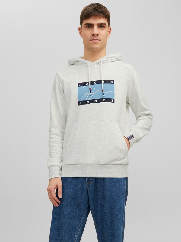 Jack & Jones Jack & Jones Josh Majica dugih rukava siva