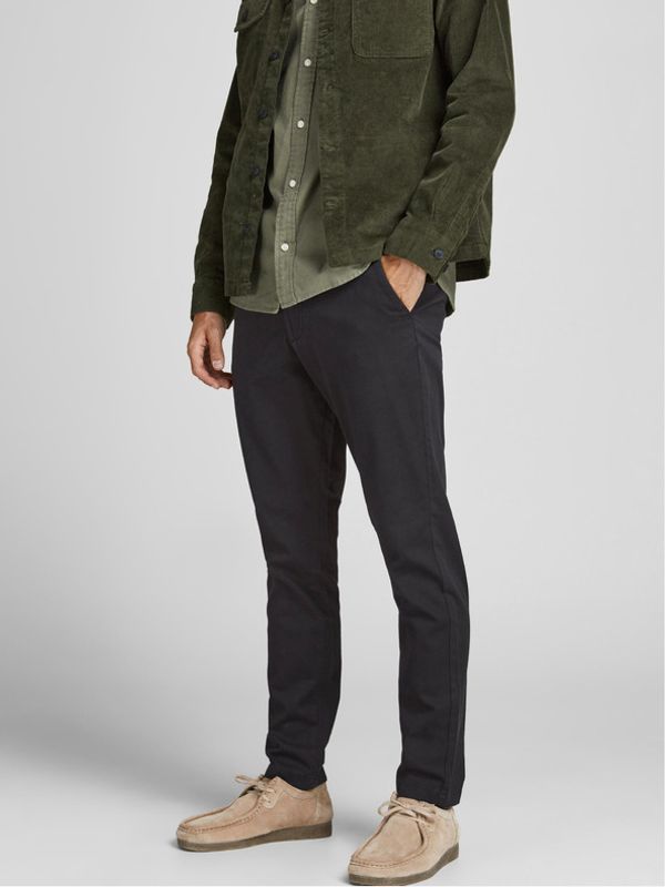 Jack & Jones Jack & Jones Marco Chino Hlače crna