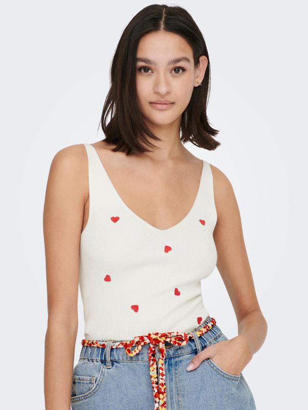 Jacqueline de Yong Jacqueline de Yong Nanna Majica bez rukava bijela