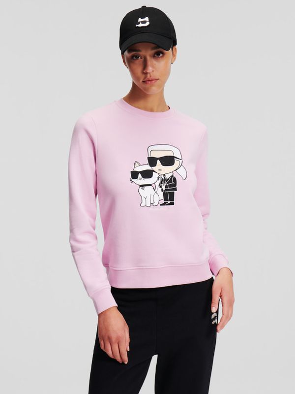 Karl Lagerfeld Karl Lagerfeld Ikonik 2.0 Majica dugih rukava ružičasta