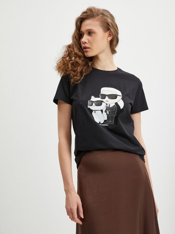 Karl Lagerfeld Karl Lagerfeld Ikonik Majica crna