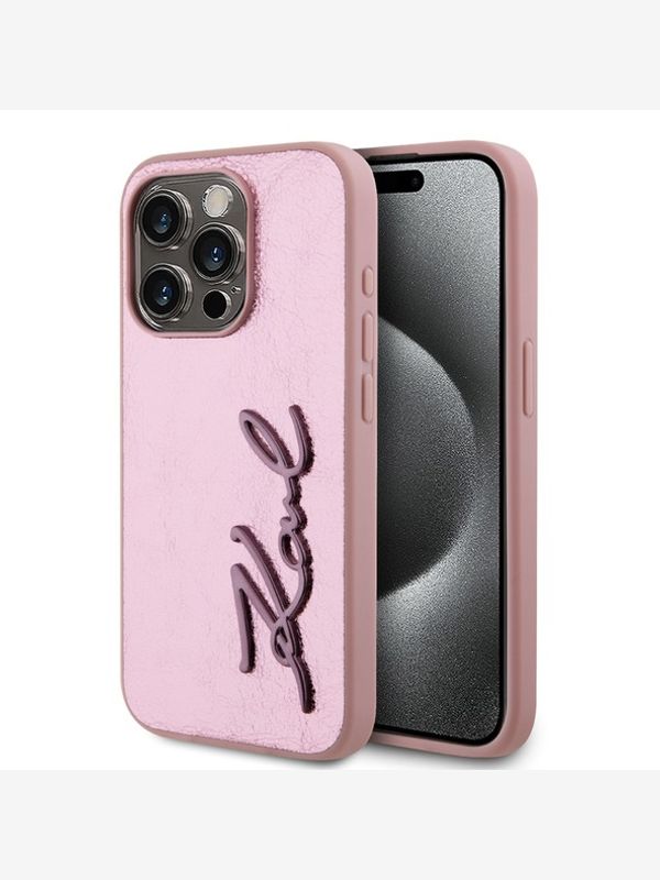 Karl Lagerfeld Karl Lagerfeld iPhone 15 Pro Max Etui za telefon ružičasta