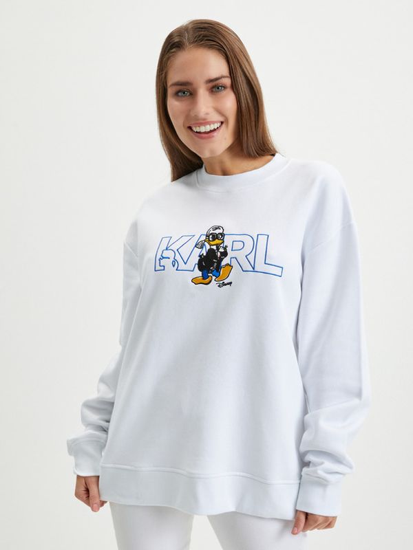 Karl Lagerfeld Karl Lagerfeld Karl Lagerfeld x Disney Majica dugih rukava bijela