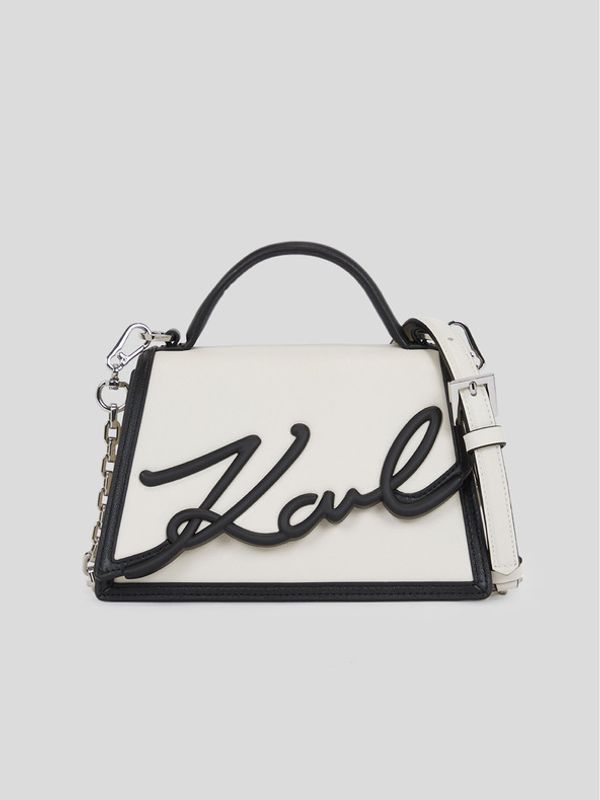 Karl Lagerfeld Karl Lagerfeld K/Signature 2.0 Torba bijela