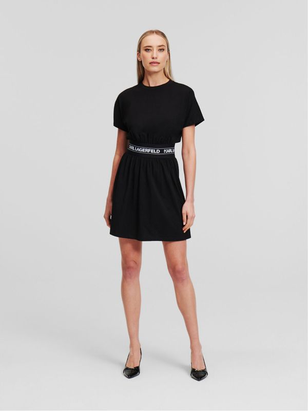 Karl Lagerfeld Karl Lagerfeld Logo Haljina crna