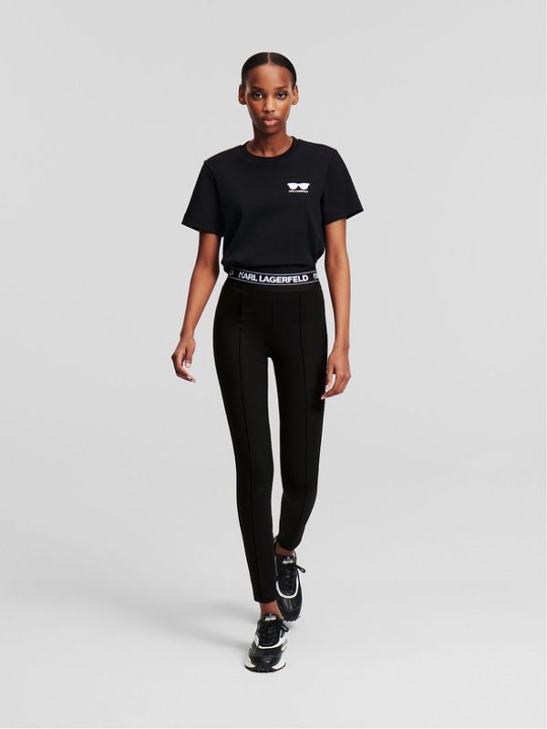 Karl Lagerfeld Karl Lagerfeld Logo Tajice crna