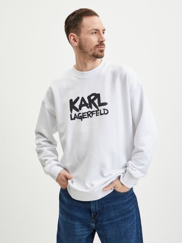 Karl Lagerfeld Karl Lagerfeld Majica dugih rukava bijela
