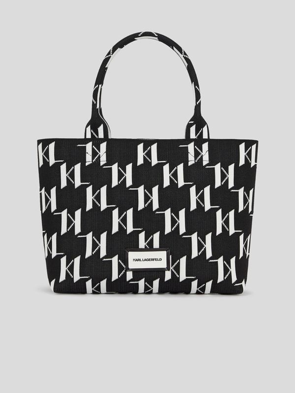 Karl Lagerfeld Karl Lagerfeld Monogram Knit Torba crna