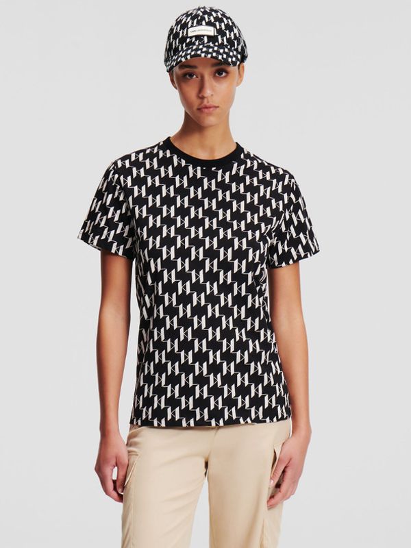 Karl Lagerfeld Karl Lagerfeld Monogram Majica crna