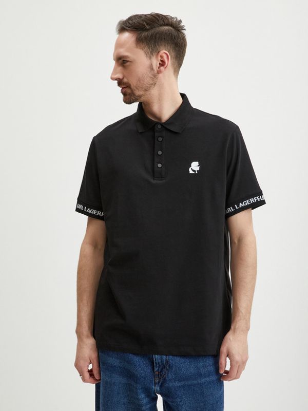 Karl Lagerfeld Karl Lagerfeld Polo Majica crna