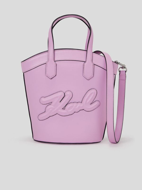 Karl Lagerfeld Karl Lagerfeld Signature Tulip Torba ljubičasta