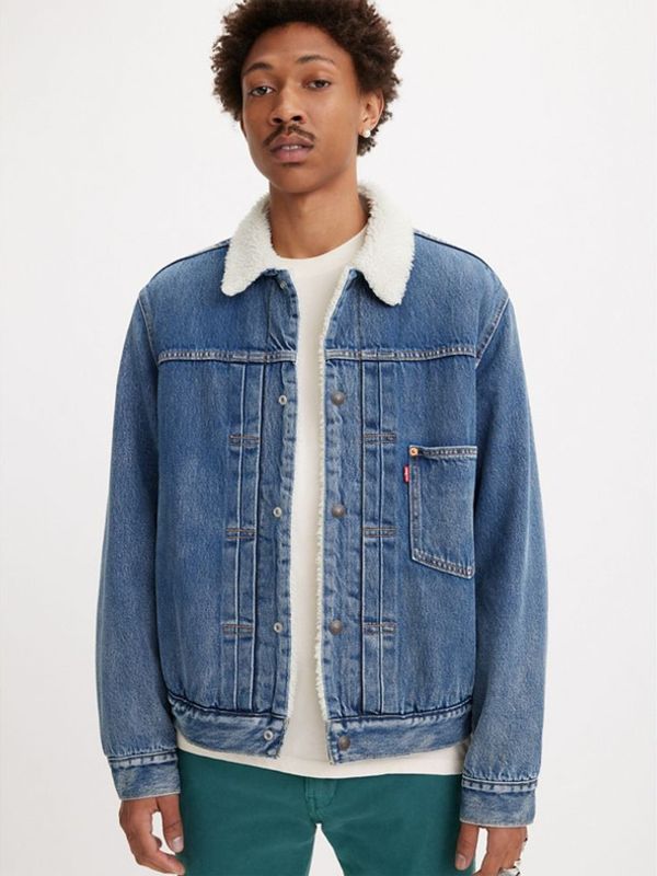 Levi's® Levi's® Levi's® Type 1 Sherpa Trucker Fall Bre Jakna plava