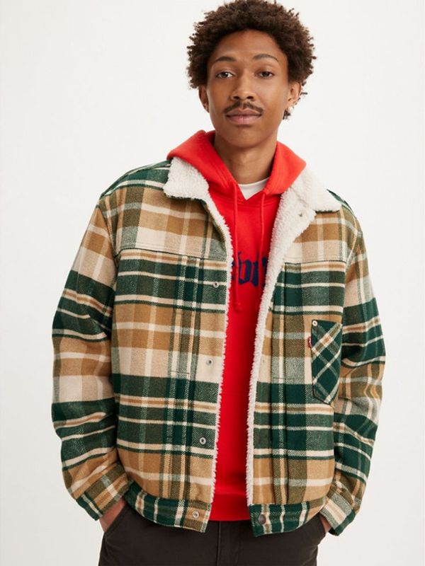Levi's® Levi's® Levi's® Type 1 Sherpa Trucker Jakna zelena