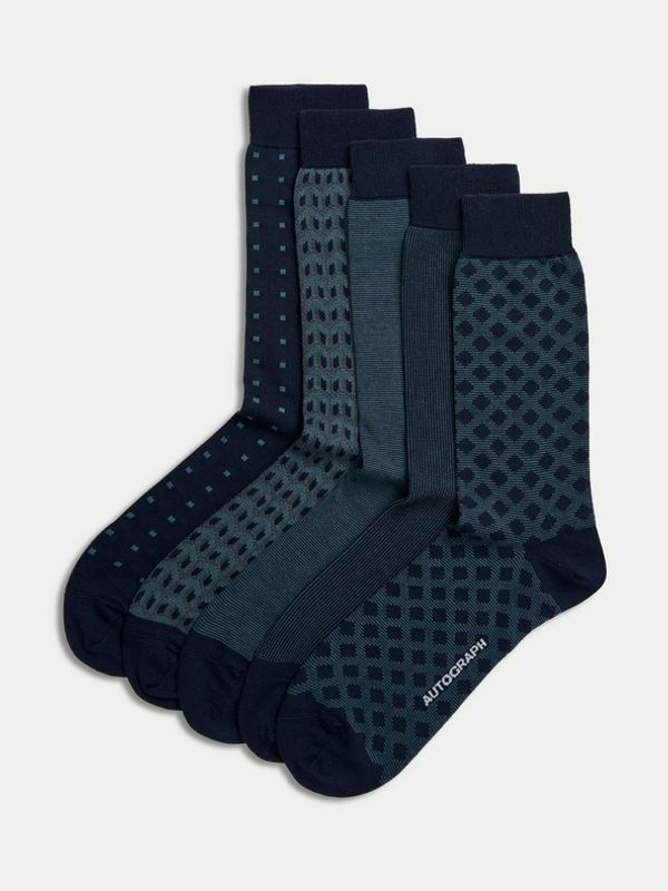 Marks & Spencer Marks & Spencer 5-pack Čarape plava