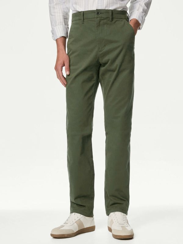 Marks & Spencer Marks & Spencer Chino Hlače zelena