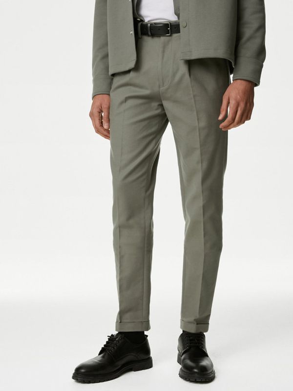 Marks & Spencer Marks & Spencer Chino Hlače zelena