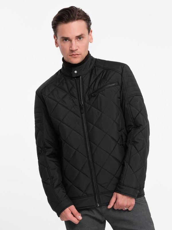 Ombre Clothing Ombre Clothing BIKER Jakna crna